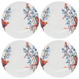4x Dinner plates Bamboo & Singing Birds - THE WILD SHOWCASE