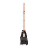Audrey Satchel: Black Designer Handbag with Black & White Drip Design - THE WILD SHOWCASE