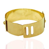 Bahati Almaz Brass Statement Choker - THE WILD SHOWCASE