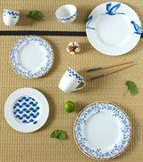 Breakfast Plates Blue Bamboo - The Wild Showcase