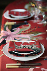 Bush Bandits Napkins in Royal Red - THE WILD SHOWCASE