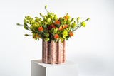 "GREEK" PINK MARBLE FLOWER VASE - THE WILD SHOWCASE