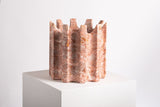 "GREEK" PINK MARBLE FLOWER VASE - THE WILD SHOWCASE