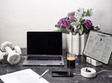 "GREEK" WHITE MARBLE FLOWER VASE - THE WILD SHOWCASE