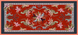 Leopard Lily Tablecloth in Royal Red - THE WILD SHOWCASE