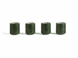 MEZCALEROS CICLADES GREEN MARBLE - 4 PIECES - THE WILD SHOWCASE