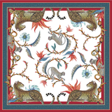 Monkey Paradise Square Tablecloth in Sundowner - THE WILD SHOWCASE