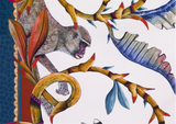 Monkey Paradise Square Tablecloth in Sundowner - THE WILD SHOWCASE