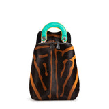 Racer Haircalf Mini: Women's Designer Backpack in Zebra Print - THE WILD SHOWCASE