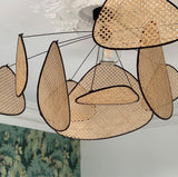 Rattan ceiling lamp - THE WILD SHOWCASE