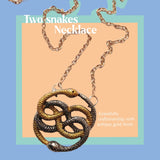 Two snakes Necklace - THE WILD SHOWCASE