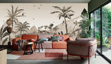 Wallpaper Jungle Landscape Sepia Jungle Landscape