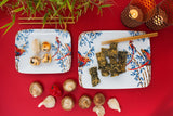 2x Rectangle (breakfast) plates Bamboo & Singing Birds - THE WILD SHOWCASE