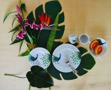 4 x Dinner plates Peacock - THE WILD SHOWCASE