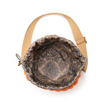 Woven Basket Bag: Designer Vegan Bag in Orange - THE WILD SHOWCASE
