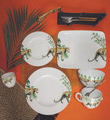 4x Breakfast plates Jungle Stories Panther - THE WILD SHOWCASE