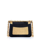 Audreyette Mini Novelty: Designer Crossbody in Black and Gold - THE WILD SHOWCASE