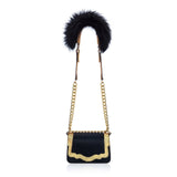 Audreyette Mini Novelty: Designer Crossbody in Black and Gold - THE WILD SHOWCASE