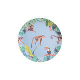 Bamboo plates monkey blue Catch Me Mini - THE WILD SHOWCASE