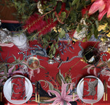 Bush Bandits Napkins in Royal Red - THE WILD SHOWCASE