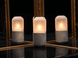 CAPSUL CANDLE HOLDER WHITE MARBLE - THE WILD SHOWCASE