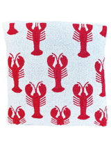Cushion lobster white with red - THE WILD SHOWCASE
