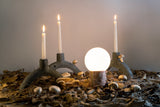 WISHBONE LAVA STONE CANDLE HOLDER - THE WILD SHOWCASE