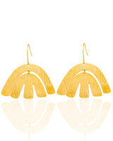 Dhamani Adele Statement Brass Earrings - The Wild Showcase
