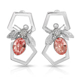 Honeycomb Bee Earrings - THE WILD SHOWCASE