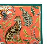 Leopard Napkins In Coral - THE WILD SHOWCASE