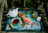Mary Large Tray - Turquoise - THE WILD SHOWCASE