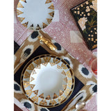 Porcelain Plate UZBEK GOLD 27'cm - THE WILD SHOWCASE