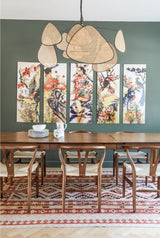 Rattan ceiling lamp - THE WILD SHOWCASE