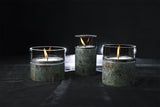 SANTUARIO GREEN MARBLE GLASS CANDLES - THE WILD SHOWCASE