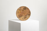 SET RED TRAVERTINE PLATES