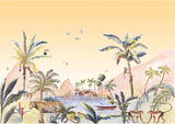 Wallpaper Jungle Landscape Sepia Jungle Landscape - THE WILD SHOWCASE